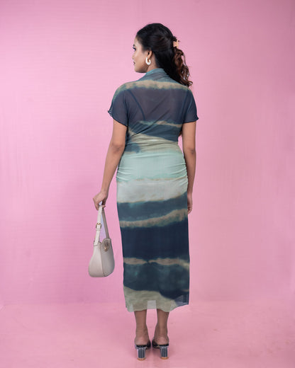 Sunset Aura Tie-Dye Dress