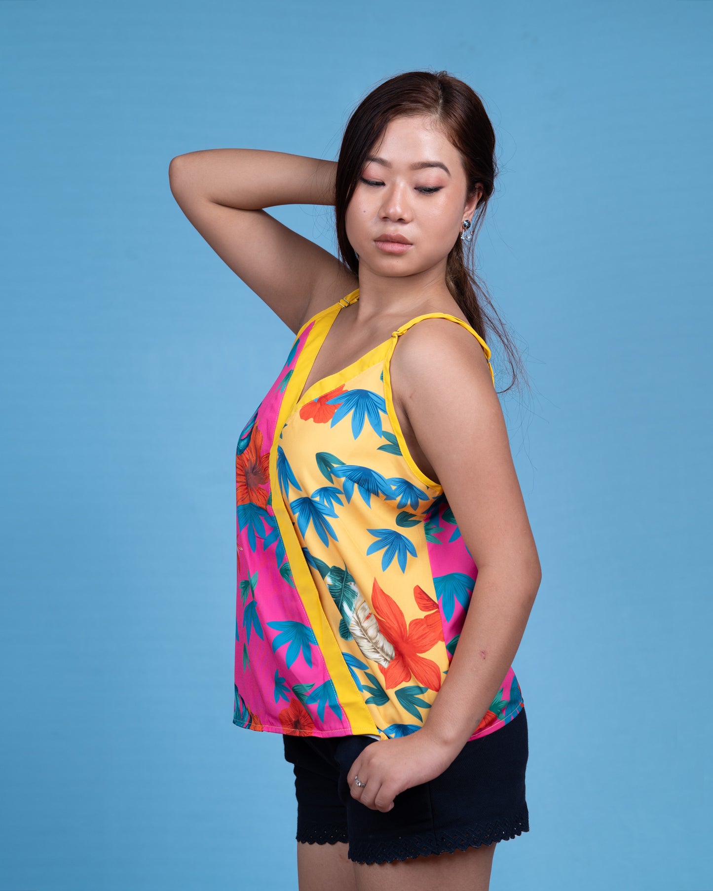 Tropical Breeze Wrap Tank Top