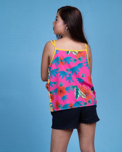 Tropical Breeze Wrap Tank Top