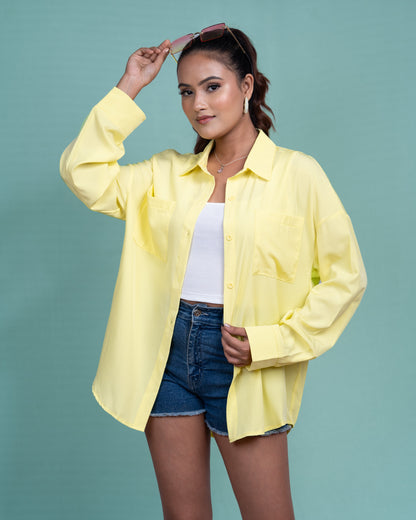 ChicEase Plus Size Button-Down Shirt