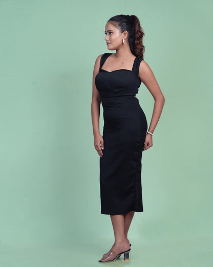 Serenity Lace-Up Backless Gown