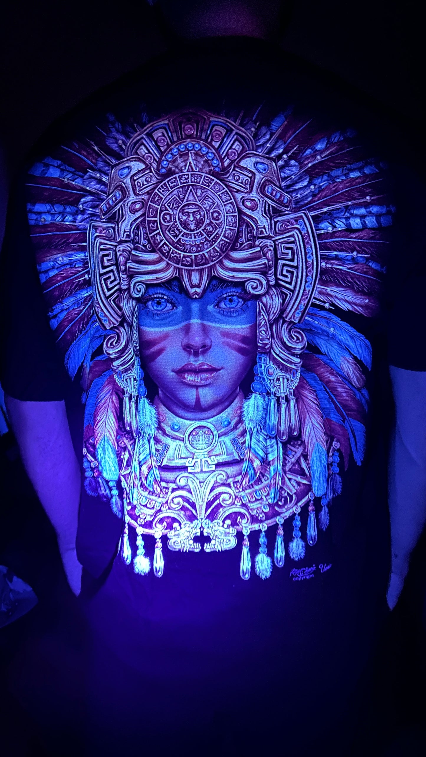 Tribal Glow UV Reactive T-Shirt