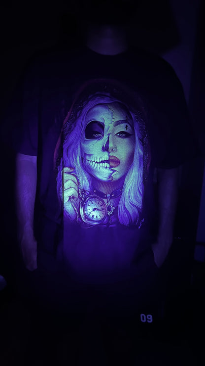 Skull Beauty 3D Glow Unisex T-Shirt