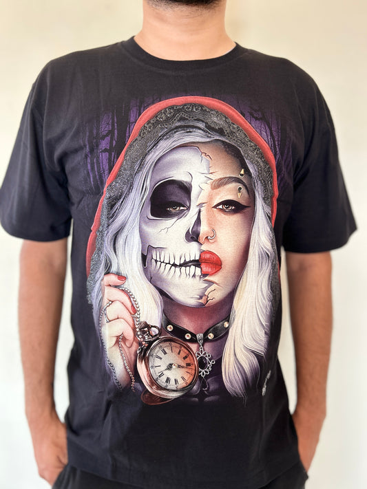 Skull Beauty 3D Glow Unisex T-Shirt